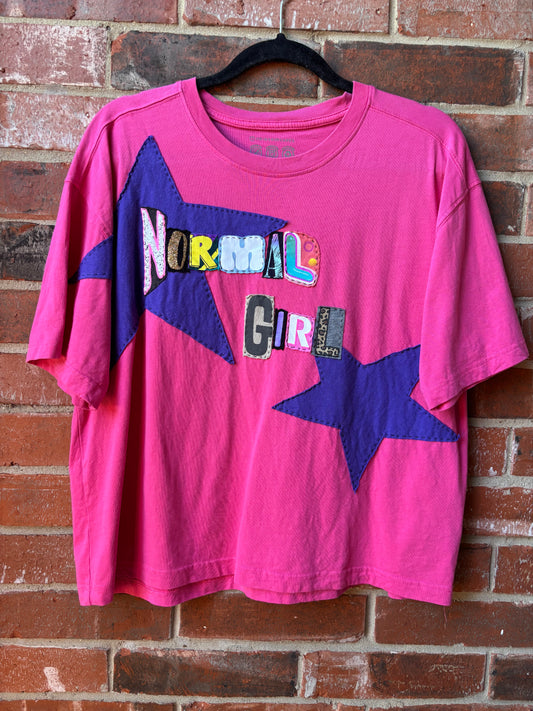 Normal Girl Tee - (Pink M)